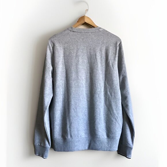 Fila Men Sweatshirt Size Medium Gray 100%‎ Cotton Logo Long Sleeve Crew Neck - Picture 6 of 9